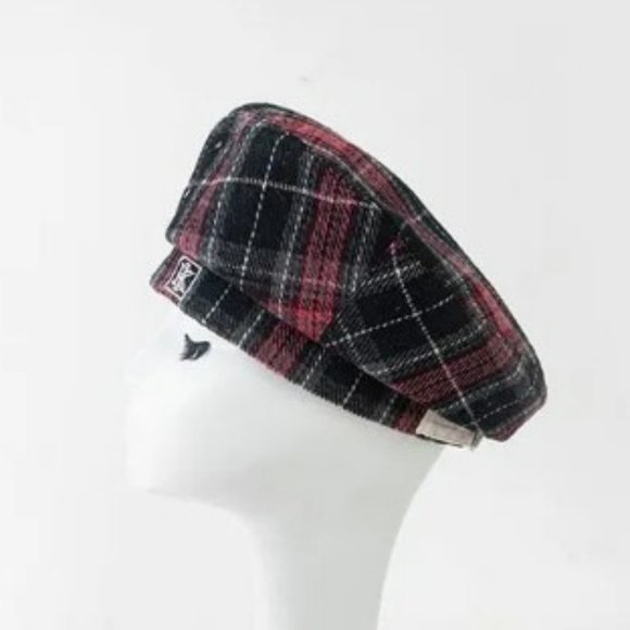Accessories - Hat Society - Plaid Beret Hat